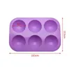 1 pc rodada moldes de chocolate de silicone para cozimento bolo de cilindro de doces molde para cookies de sanduíche bolinho brownie bolo pudim jello fy4438