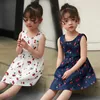 Neue Marke Kinder Kleid Sommer Ärmelloses Sommerkleid Zitronenmuster Baby Mädchen Kleider Mode Kinder Kleidung Weihnachtsgeschenke Q0716