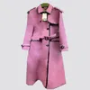 4 컬러 글자 긴 코트 21AW Grace GU Classic Womens Jackets 패션 인쇄 바람 방전 겨울 따뜻한 옷을위한 겨울 따뜻한 옷 도매