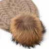 Beanie/Totenkopfkappen 100 % Kaschmir-Hut für Damen, graue Skullies-Mützen, Mädchenmütze, natürlicher Stoff, modisch, weich, warm, Damenhüte, Winter, Verkauf, Delm22
