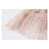 Nbpm Women Sexy Fashion With See Through Butterfly Sleeve Women's Dress Tulle Design Sequined Elegant Vestidos Mujer Spring 210529
