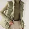 Vit Duck Down Vest Coat Ärmlös Ljus Kvinnor Bodywarm Vindtät Lätt Varm Waistcoat Kvinna 211120