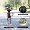 13inch Ant Sculpture Iron Cartoon With Removable Bucket Garden or Desk Decor Succulent Flower Pot Trinket Storage 210924