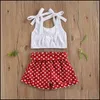 Conjuntos de roupas Baby Kids Baby, Maternidade Citgeett Verão Adorável Infantil Meninas Roupas Set Sem Mangas Botão Botão Tops Love Heart Print Short