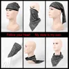 1 PC ICE Silk Twarzy Bandana Balaclava Neck Okładka Oddychająca Pałąk Fajny Szalik Wrap Outdoor Sports Fishing Rowerowy Akcesoria Y1229