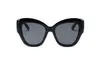 Designer occhiali da sole di lusso con scatola di eleganti bicchieri di alta qualità rossa rosa rosa nera per donne UV400 ZX323285W