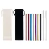 Wide Straw Reusable Stainless Steel Drinking Straw Metal Straw for Smoothies Tapioca Pearls Milk Tea + Cleaning Brush