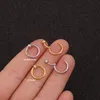 Altro 16G Segmento Anello al naso Cartilagine dell'orecchio Trago Elica Anelli per piercing al labbro Borchie Arcobaleno Oro Nero Gioielli punk