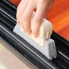 NewWindow Groove Rengöringsborste Handhållna Crevice Cleaner Tools Fixed Brush Head Design Scouring Pad Material Window Slides och luckor lle9077