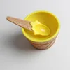 Kids Ice Cream Bowls Ice Cup Paren Bowl Gifts Dessert Containerhouder met lepel Beste kinderen Geschenktoevoer W-00726