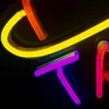 TATTOO Shop Panneau LED à motif tendance, belle décoration murale froide faite à la main, néon 12 V, éclairage de vacances super lumineux