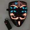 The latest 3D led luminous mask Halloween dress up props dance party cold light strip ghost masks support customization1284693