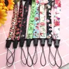 Telefon Keychain Straps Universal Cellphone Neck Lanyard Floral Färgglada Anti-Drop MP3 / 4 Mobil Key Kedjan Lantering