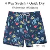 Mens Quick Dry Swim Trunks Printed Beach Board Shorts with Mesh Lining Swimwear Bathing Suits Swimming Shorts for Men