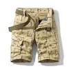 Été Hommes Casual Shorts Militaire Tactique Cargo Hommes Vert Imprimer Bermudas Travail Jogger Lâche Mâle 210603