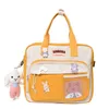 Zaino Fashion Design Kawaii Square Student Tote Bag Materiale scolastico Borsa comoda e carina per accessori