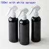 100 ml 150 ml Svart flaska med utlösare sprayer påfyllningsbar dimsprutflaska för rengöring av tvättmedel Emulsion P2194793046