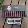 Conjunto de Batom Líquido Matte Hud@ 12pcs Brilho labial à prova d'água Nutritious rouge a levre maquillage Kit