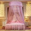 Round Lace Curtain Dome Queen Canopy Netting Mosquito Hem Dekal Princess Bed Nets SNO88