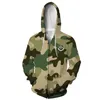 Herren Hoodies Sweatshirts AFSOC-Reißverschluss mit Kapuze Camouflage Militäruniform Frühling und Herbst 3D-Hemd Schnelltrocknende Outdoor-Jacke