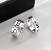 Nieuwe mode Skull Street Titanium Steel Band Ring Fashion Couple Party Wedding Men en Women Sieraden Punk Rings Gift met Box5512435