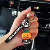 Halloween Desenhos animados Abóbora Ghost Keychain para Mulheres Homem Bonito Chaveiro Chaveiro Bag Pingente Pendão Jóias Presentes Acessórios H0915