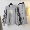 Frühling Große Größe 3XL Frauen 2 Stück Set Rock Unregelmäßigen Sweatshirt Mit Meerjungfrau Elegante Zwei Kostüm 210531