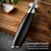 XINZUO Diamond Sharpener Rod Kitchen Knife Accessories High Carbon Stainless Steel Comfortable Nature Ebony Wood 210615