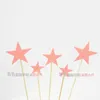 Altre forniture per feste festive 50 pezzi 3 dimensioni colore stella cupcake toppers torta di compleanno topper plettri decorativi decorazioni per matrimoni per bambini Baby Sh