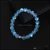 Bracelets Chegada de j￳ias Crystal Glass Flash Stone Bad Micolor Naturalstone Strand Breads Bracelet Charme J￳ias para homens Delie
