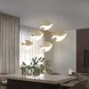 Nordic dining room pendant lamps 1/3/4/5 heads Art Creative fish shape Decor Home Indoor Lighting Kitchen Island Restaurant hanging