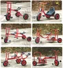 Schoolfiets, kinderen driewiel scooter, stalen pedicab -fiets voor kinderen