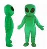 Fabrik direkt försäljning vuxen grön främmande maskot kostym kostym halloween påsk reklam kostym