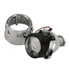 Parti Dekorasyon 2.5 inç Xenon Mini Bi-Xenon HID Temizle Projektör Lens Kapak Örtüsü Far Özel Far H1 H4 H7 Gümüş