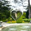 Objet décoratif Figurines stéréo Rotary Wind Caring Spinner battant coeur 3d Effet de lumière fluide décor Church Garden porche balco9215288