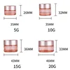 Pink 5g 10g 15g 20g 30g 50g 60g 100g Glass Cream Jar Facial Cream Packaging Container