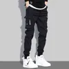 Corredores Homens Calças Carga Streetwear Hip Hop Bolsos Casuais Pants Pants Masculino Harajuku Moda Calças Calças Para Male 211112