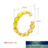 ZHUKOU fashion 1 piece gold color women ear cuffs Enamel style Ear Clips No Pierced earrings women Jewellery model:VE310 Factory price expert design Quality Latest