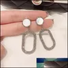 Oorbellen Sieraden Crystal Grote Geometrie Voor Vrouwen Oorling Simple Earring Luxe Earings Kolczyki Pendientes Gift Drop Levering 2021 Oiouj