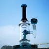 10 Zoll dicke Wasserpfeifen berauschende Glasbongs Öl-Dab-Rigs Duschkopf-Perkolator gerades Rohr Wasserpfeifen 14-mm-Innengewinde mit Schüssel