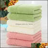 Textiles Home & Gardenfactory Direct Long Staple Cotton Thick Towel Increase Plain High End Towels Wholesale Custom Drop Delivery 2021 Mdweh