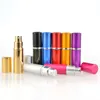 10ml Refillerbar Portable Mini Perfume Bottle Atomizer Spray Traveller Aluminium Tomma Parfum Flaskor Travel Cosmetic Container Support Logo Anpassad