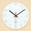 Wandklokken Nordic Silent Clock Modern Design Zwart Simple Keuken Decor Art Watches Zegar Scienny Woonkamer Decoratie MM50WC