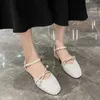 Sandales Femmes Nouvelle Mode Sandales Pour Femmes 2021 Chaussures À Talons Hauts Simples Chaussures De Fête Pour Femmes À Lacets Baotou Chaussures Pour Femmes Y0608