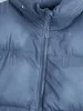 Kamizelki damskie 2022 Damskie kamizelki termiczne niebieska kamizelka zimowa płaszcz dla kobiet dżinsowy pyl-q84032