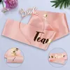 Voiles de mariée 6 pièces/ensemble mariée à être ceinture bandeau diadème voile accessoires de mariage pour enterrement de vie de jeune fille douche poule