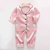 LZH Autumn Children Clothing Toddler Boys Pajamas Sets 2pcs Suit Summer Kids Clothes For Girls Casual Homewear 211130