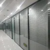 Diviseur de la chambre, personnalisé UE-100-35 Cadre en aluminium double cloison de verre.