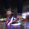 Roller Skate skor för barn pojkar flickor Ledhjul sneakers sko med ett ett hjul barn pojke flicka glödande rullar sneakers skor 211022