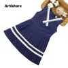 Teenage Girls Summer Dress Patchwork Girls Party Dress Sleeveless Kids Dress Casual Style Clothes Girl 6 8 10 12 14 Q0716